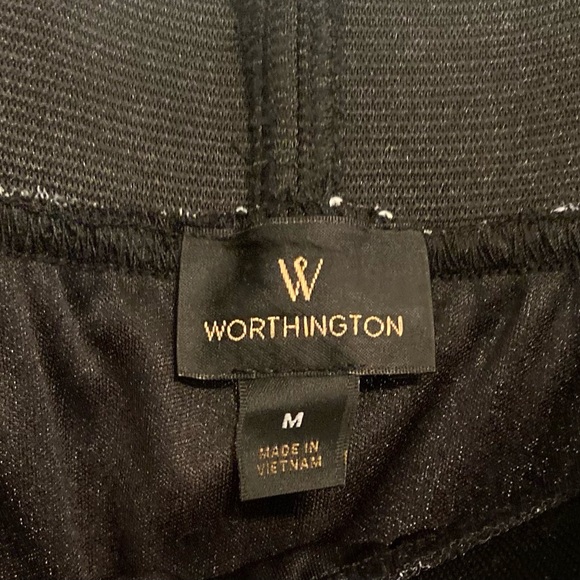 NWT W. Worthington Leopard Sequin Pencil Skirt. Color: Black/White. Size: M - Picture 7 of 12